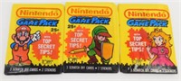 3 Nintendo Cards GamePack 1989 - Set of 3 Trading