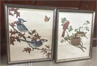Heritage Gallery Framed Bird Prints 1973 (2)