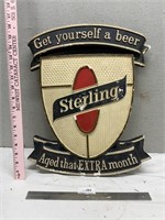 Vintage Sterling Beer Sign