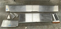 3 Stainless Steel Wall Shelf Units W/Parts