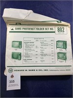 Vintage Sams Photofact Folder No 802 Console TVs