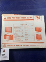 Vintage Sams Photofact Folder No 784 Console TVs