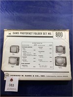 Vintage Sams Photofact Folder No 800 Console TVs