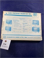 Vintage Sams Photofact Folder No 801 Console TVs