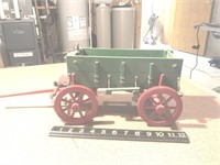 Wooden toy grain wagon