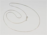 Silver Chain Necklace 26" Long Stamped 925