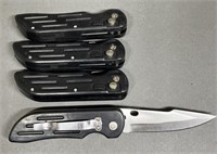 4 - Spring Assist Knives w/ 3" Blades