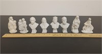 (8) Small Figurines- Including Bust Figures