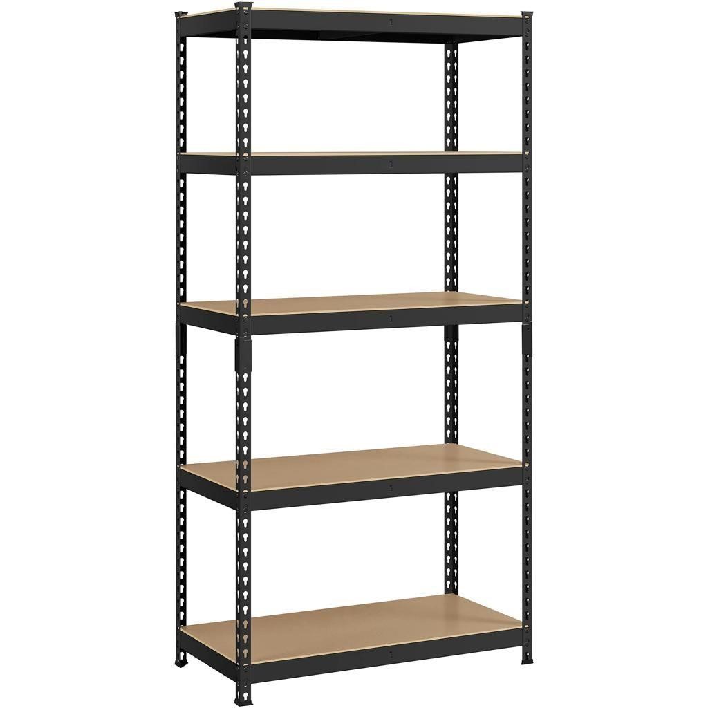 Topeakmart 5 Tier Utility Shelves  Metal Storage