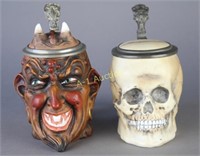 Two German Character Steins
