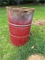 Red burn barrel 3ft tall