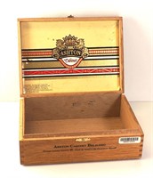 Ashton Cabinet Belicoso Wood Cigar Box 8"x6"x3"