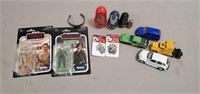 Assorted Disney Collectibles and Toy Cars