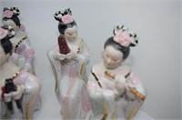 Lot of 4 Porcelain Statues