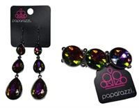 Paparazzi Iridescent Earrings & Bracelet