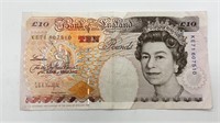 Bank of England 10 Pound Note, Very Nice, 1993
