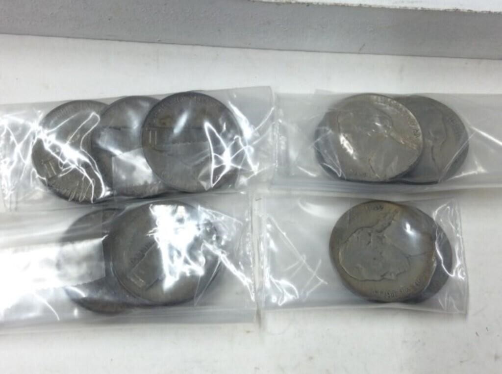 U S A Complete Set Of Silver War Nickels Jefferson