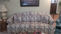 Floral Pattern Fabric Sofa