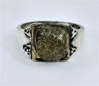 Sterling Silver and 10K Gold Ring
