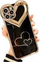 Phone 14 Pro Cute Case  6.1 inch (Black)