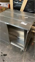 STAINLESS STEEL TWO SIDE  MOBILE  DISHES CART.