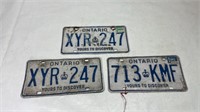 Ontario license plate lot