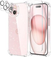 iPhone 15 Plus Glitter Case w/ Protectors