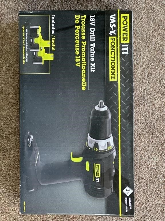 Power IT 18 v Drill Value Kit