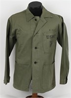 WWII USMC IDED 3 POCKET P 41 HBT SHIRT US MARINES