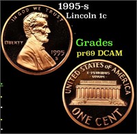 Proof 1995-s Lincoln Cent 1c Grades GEM++ Proof De