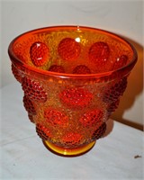 Fenton Amberina Vessel of Gems Vase