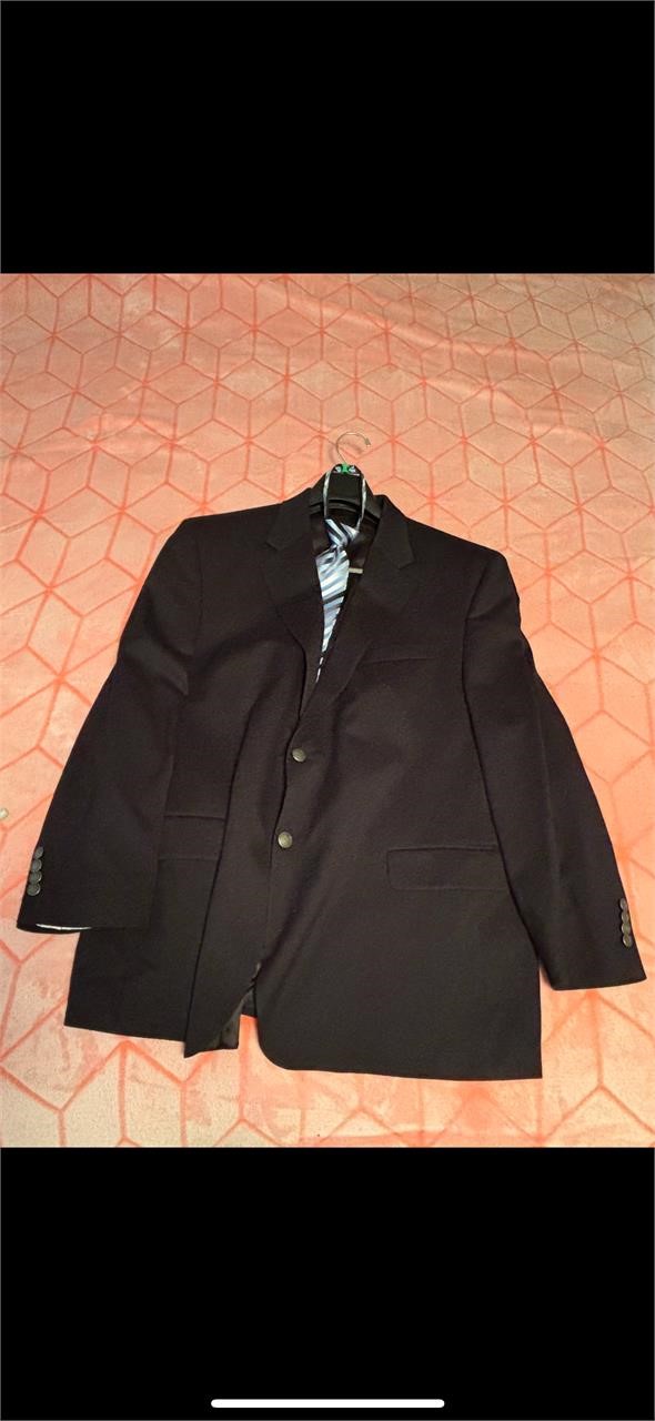 Stafford Executive Men’s Wool Suit Jacket & Tie