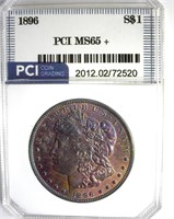 1896 Morgan PCI MS65+ Exquisite Color