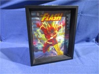 the flash 3D comic wall art boxed frame
