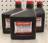 Lot of 3 Craftsman 4 Cycle Oil