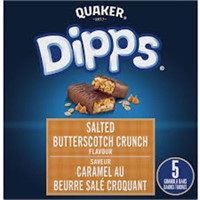 Quaker Dipps Salted Butterscotch Crunch 155G BB