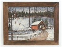 Minnie Reinhardt "Winter Landscape" 1983