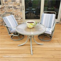 Patio Table Set with Two Chairs