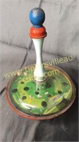 Vintage spinning golf game 10in tall