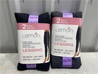 2 - 2 Pack Lined Leggings XS