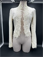 Vintage Ornate Battenberg  Blazer- S