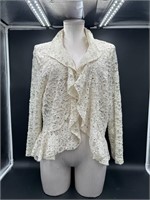 VINTAGE Beautiful Rare Lace Bling Blazer