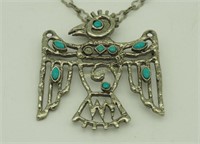 St. Labre Indian Pendant Or Broach & Necklace
