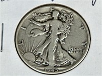 1945 D Silver Walking Liberty Half Dollar Coin