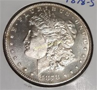 1878S Morgan Silver dollar BU/MS lustre! coin