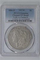 1886-O Morgan Silver Dollar VAM 1A Clashed E