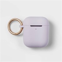 AirPods Gen 1/2 Silicone Case w/ Clip - Purple