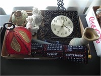 Calendar; Clock; Figurines; Vase; Etc.