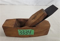 Antique 8” Coffin Smoother Wood Plane, Auburn Tool