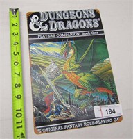 Dungeons & Dragons Metal Sign